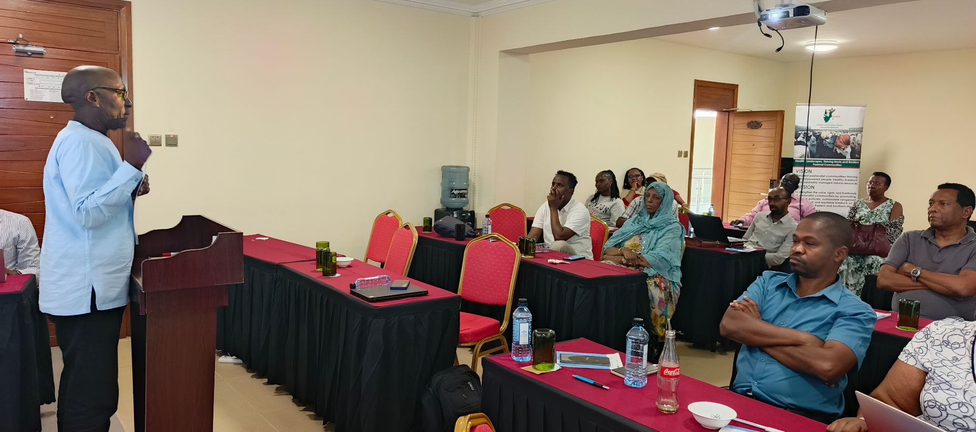 30 January 2021 | ESAPN hosts induction training in Nairobi to strengthen pastoral policy advocacy and parliamentary engagement coordinator speaking during induction traing